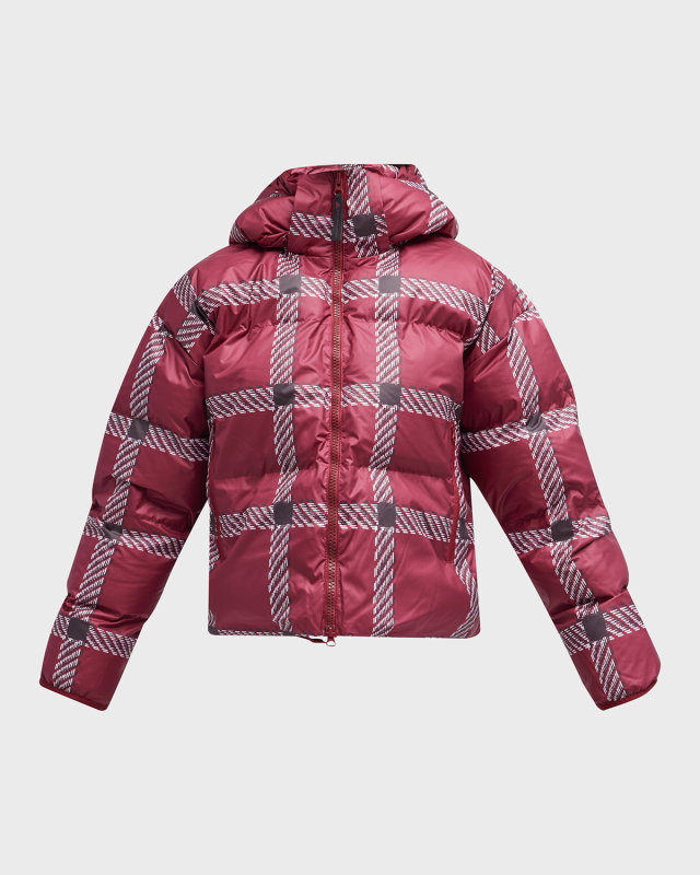 Short Padded Printed Winter Jacket